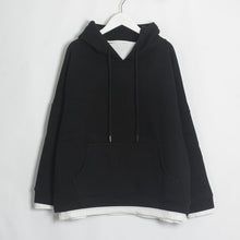Load image into Gallery viewer, Wixra Women Casual Sweatshirts Warm Velvet Long Sleeve Oversize Hoodies Tops 2019 Autumn Winter Pullover Tops