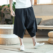 Load image into Gallery viewer, Dropshipping Men Harajuku Harem Pants 2020 Mens Summer Cotton Linen Joggers Pants Male Vintage Chinese Style Sweatpants Fashions