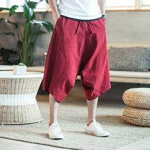 Load image into Gallery viewer, Dropshipping Men Harajuku Harem Pants 2020 Mens Summer Cotton Linen Joggers Pants Male Vintage Chinese Style Sweatpants Fashions