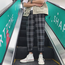 Load image into Gallery viewer, LAPPSTER Streetwear Yellow Plaid Pants Men Joggers 2020 Man Casual Straight Harem Pants Men Korean Hip Hop Track Pants Plus Size