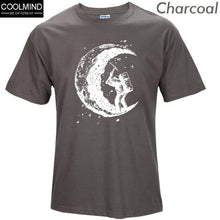 Load image into Gallery viewer, 100% cotton digging the moon print funny mens o-neck t shirts fashion men&#39;s tops men T-shirt cool men tshirt male men tee shirts