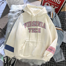 Load image into Gallery viewer, oversized Hoodies Women Thicker Letter Warm Pullover Coat Drawstring Harajuku Sweatshirt Pink Womens Korean New High Quality