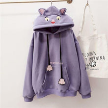 Load image into Gallery viewer, NiceMix Women Autumn Thick Loose Sweatshirt Harajuku Letters Printed Lovely Frog Casual Hooded Hoodies Pullover Female Thicken C