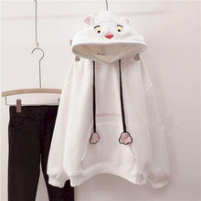 Load image into Gallery viewer, NiceMix Women Autumn Thick Loose Sweatshirt Harajuku Letters Printed Lovely Frog Casual Hooded Hoodies Pullover Female Thicken C