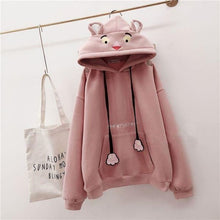 Load image into Gallery viewer, NiceMix Women Autumn Thick Loose Sweatshirt Harajuku Letters Printed Lovely Frog Casual Hooded Hoodies Pullover Female Thicken C