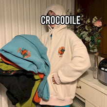 Load image into Gallery viewer, NiceMix Women Autumn Thick Loose Sweatshirt Harajuku Letters Printed Lovely Frog Casual Hooded Hoodies Pullover Female Thicken C