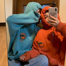 Load image into Gallery viewer, NiceMix Women Autumn Thick Loose Sweatshirt Harajuku Letters Printed Lovely Frog Casual Hooded Hoodies Pullover Female Thicken C