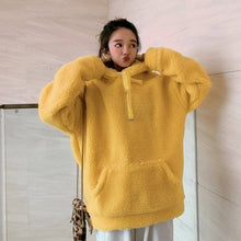 Load image into Gallery viewer, NiceMix Women Autumn Thick Loose Sweatshirt Harajuku Letters Printed Lovely Frog Casual Hooded Hoodies Pullover Female Thicken C