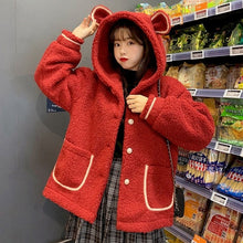 Load image into Gallery viewer, NiceMix Women Autumn Thick Loose Sweatshirt Harajuku Letters Printed Lovely Frog Casual Hooded Hoodies Pullover Female Thicken C