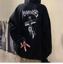 Load image into Gallery viewer, NiceMix Women Autumn Thick Loose Sweatshirt Harajuku Letters Printed Lovely Frog Casual Hooded Hoodies Pullover Female Thicken C