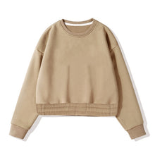 Load image into Gallery viewer, Aachoae Women Fleece Hoodies Sweatshirt 2020 Winter Solid 100% Cotton Hooded Sweatshirt Casual Loose Jumper Pullover Jacket