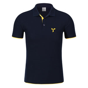2020 NEW Clothes Men Knitted Polo Shirt Contrast Color Short Sleeve Turn-down Neck Top Breathable Plus Size Sport Men's Polo Tee