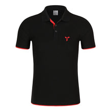 Load image into Gallery viewer, 2020 NEW Clothes Men Knitted Polo Shirt Contrast Color Short Sleeve Turn-down Neck Top Breathable Plus Size Sport Men&#39;s Polo Tee