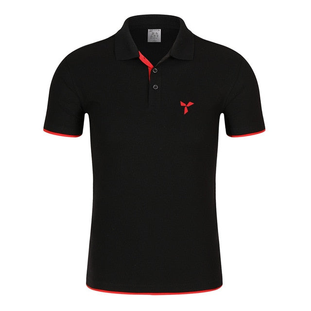 2020 NEW Clothes Men Knitted Polo Shirt Contrast Color Short Sleeve Turn-down Neck Top Breathable Plus Size Sport Men's Polo Tee