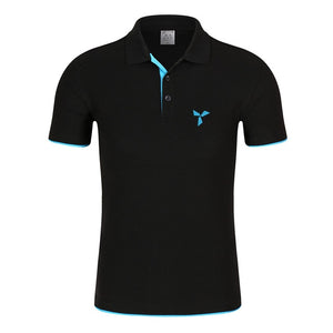 2020 NEW Clothes Men Knitted Polo Shirt Contrast Color Short Sleeve Turn-down Neck Top Breathable Plus Size Sport Men's Polo Tee