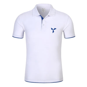 2020 NEW Clothes Men Knitted Polo Shirt Contrast Color Short Sleeve Turn-down Neck Top Breathable Plus Size Sport Men's Polo Tee