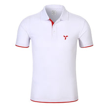 Load image into Gallery viewer, 2020 NEW Clothes Men Knitted Polo Shirt Contrast Color Short Sleeve Turn-down Neck Top Breathable Plus Size Sport Men&#39;s Polo Tee