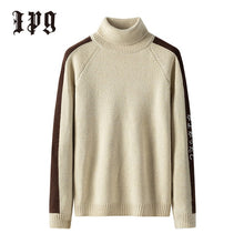 Load image into Gallery viewer, Ipg New Fashion Trend Men Sweater Japanese-style Harajuku Turtleneck Men&#39;s Autumn Winter Pullover Casual Sweaters Mens Clothing