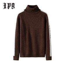 Load image into Gallery viewer, Ipg New Fashion Trend Men Sweater Japanese-style Harajuku Turtleneck Men&#39;s Autumn Winter Pullover Casual Sweaters Mens Clothing