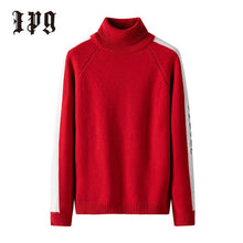 Load image into Gallery viewer, Ipg New Fashion Trend Men Sweater Japanese-style Harajuku Turtleneck Men&#39;s Autumn Winter Pullover Casual Sweaters Mens Clothing