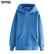 Load image into Gallery viewer, toppies loose oversize hoodies womens sweatshirt autumn winter fleece hoodies 2020 women clothes