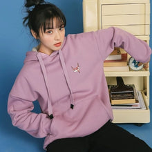 Load image into Gallery viewer, Jacket women solid color hoodies 2020 autumn winter imitation lamb wool korean loose plus velvet thick zipper sweatshirt tops
