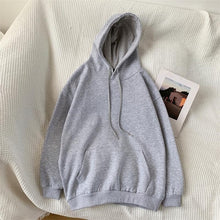 Load image into Gallery viewer, Jacket women solid color hoodies 2020 autumn winter imitation lamb wool korean loose plus velvet thick zipper sweatshirt tops