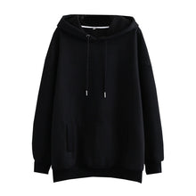 Load image into Gallery viewer, Tangada women fleece hoodie sweatshirts winter japanese fashion 2020 oversize ladies pullovers warm pocket hooded jacket SD60