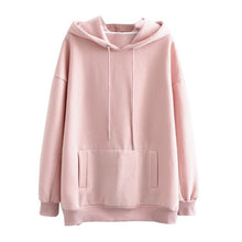 Load image into Gallery viewer, Tangada women fleece hoodie sweatshirts winter japanese fashion 2020 oversize ladies pullovers warm pocket hooded jacket SD60