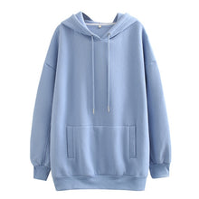 Load image into Gallery viewer, Tangada women fleece hoodie sweatshirts winter japanese fashion 2020 oversize ladies pullovers warm pocket hooded jacket SD60