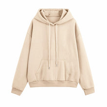 Load image into Gallery viewer, Hoodie 2 Pieces Set Women Autumn Solid Oversized Sweatshirt Set Casual Long Sleeve Fleece Tops Long Pants Tracksuit Suit Outfits