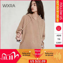 Load image into Gallery viewer, Wixra Women Casual Sweatshirts Warm Velvet Long Sleeve Oversize Hoodies Tops 2019 Autumn Winter Pullover Tops